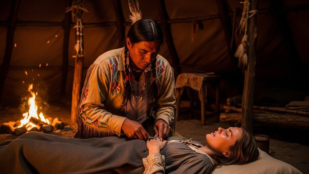 Her Legs Were Shaking — The Apache Steadied Them Over His Shoulders — 'Hold Still. I'm Not Finished'