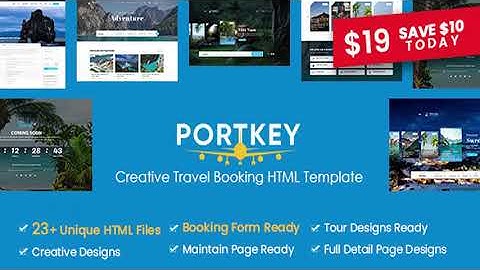 PortKey - Creative Tour Travel Booking HTML5 Template | Themeforest Website Templates and Themes