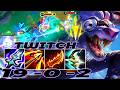 WILD RIFT TWITCH ADC GAMEPLAY | 19 -0 -2 MVP | TWITCH BUILD RUNES
