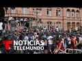 La pasión se desborda en el sepelio de Diego Armando Maradona en Buenos Aires | Noticias Telemundo