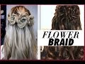 ★FLOWER BRAID HAIR TUTORIAL | HALF-UP PROM HAIRSTYLES