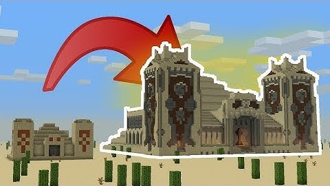 3:1 Desert Temple Recreation - BUILD SHOWCASE (with world download)