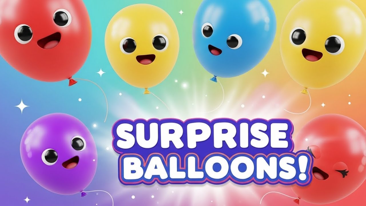 Surprise Balloons Song | Fun Colors & Play Song for Kids | KidzHub