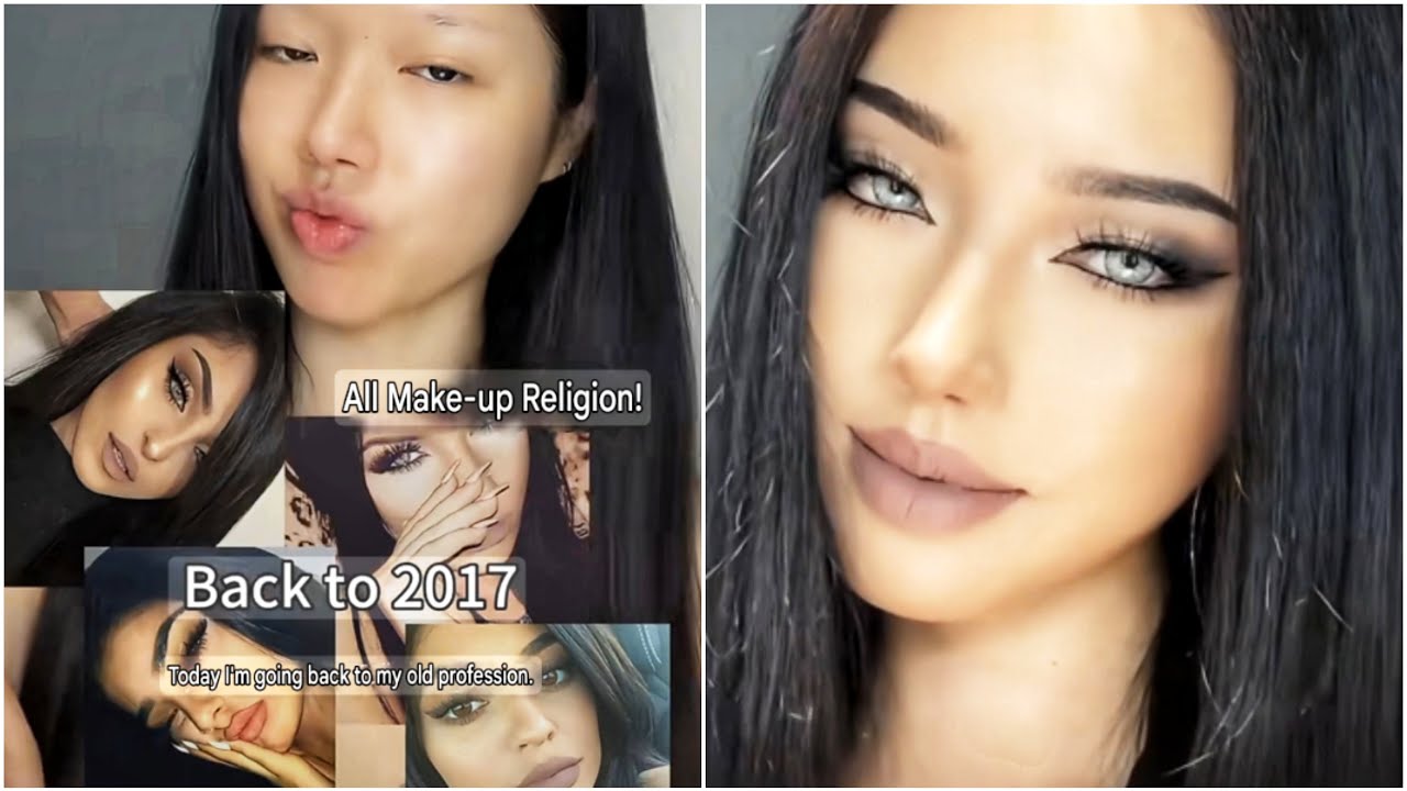 Back to 2017 Glam Makeup | American–European Inspired Look