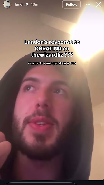 Landon's apology video 🤡 ...#landon #thewizardliz #cheating