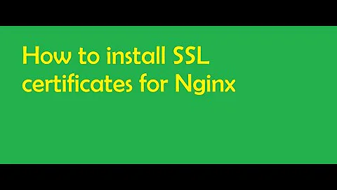 2/2: Installing SSL certificates from ZeroSSL on Nginx.
