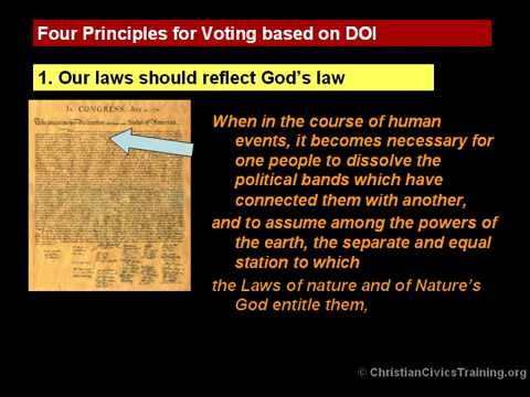 Voting 30 - Four Principles of Voting Based on the Declaration of Independence