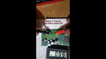 Checking voltage and F1 fuse on Epson main board