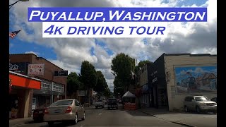 Puyallup, Washington | 4k Driving Tour | Dashcam