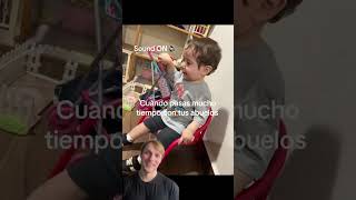 Cuando pasas mucho tiempo con los abuelos 😳😳😳 #reaccion