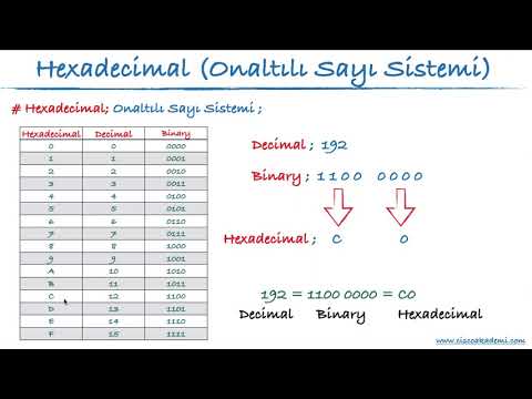 Video: Hexadecimal format nədir?
