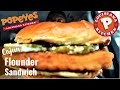 Popeyes® CAJUN FLOUNDER SANDWICH Review! 🌶🐟🥪