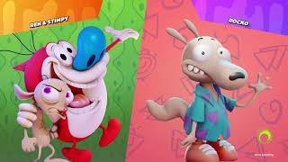 The Nickelodeon Tournament Round 1 fight 9: Ren & Stimpy vs Rocko #nickelodeon #platformfighter