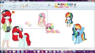 Speedpaint M L P Flutter Dash Fluttershy X Rainbow Dash Fusion