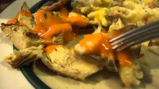 Giant eagle simply grilled chicken breast & twice baked poato review MUKBANG ASMR style