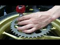 HONDA CB400 튜닝파츠 교환 작업 Galespeed Forged wheel