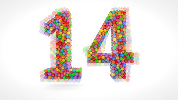 Learn Number 14 on 3d Color Balls | Sparta Pop Out Effects (sponsored by preview2effects)