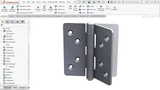 Sheet Metal Hinge  SolidWorks