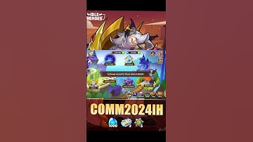 #idleheroes - New CDKEY "COMM2024IH" for 5 Cores 3 Tickets and 1000 Grms