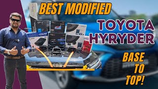 THE BEST MODIFED HYRYDER | SOFT TOUCH INTERIORS | GENUINE TOYOTA PANELS | DRONE 360 CAM #9550010888 screenshot 5