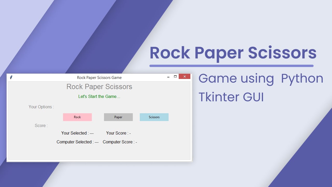 Rock Paper Scissors Game on Python by Sachintan