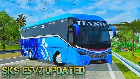 BUSSID MOD || SKS E5V2 UPDATED MOD V3.3.3 REVIEW & FREE LINK BUS SIMULATOR INDONESIA