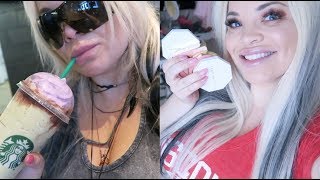 TESTING NEW MAKEUP + STARBUCKS ZOMBIE FRAP!