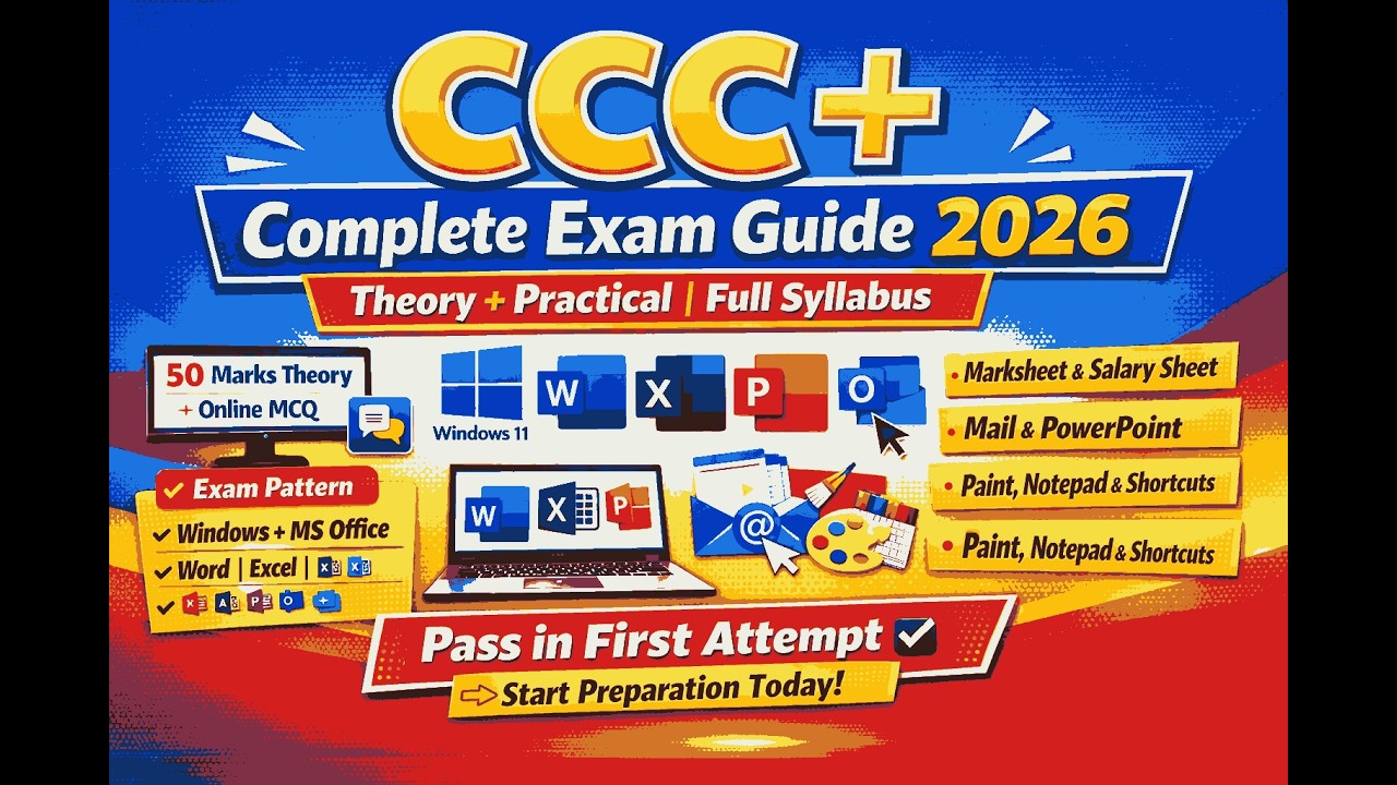 CCC+ Complete Exam Guide 2026 - YouTube