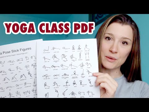 60 Minutes Vinyasa Flow Yoga Sequence, Hand Drawn, Stick Figures. Full Body  Focus. A PDF Ready for Instant Print. - Etsy