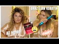 😫 THIS WAS SCARY... I TRY A BRAZILIAN KERATIN TREATMENT AT HOME