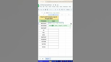 How to add Company Logo in Google Sheet