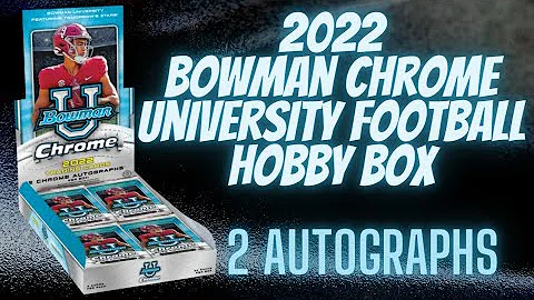 2022 Bowman Chrome University Football Hobby Box