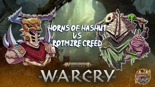 Age of Sigmar Warcry Battle Report: Horns of Hashut vs Rotmire Creed