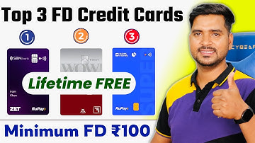 Top 3 FD-Based Credit Cards 2025 | Best Credit Cards Against Fixed Deposit in India | FD Credit Card
