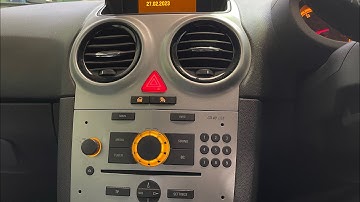 Vauxhall Corsa Clock Setting How to set the time and date in the multifunction display