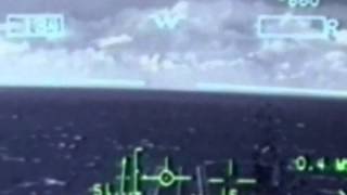 F-18 Hornet HUD View Carrier Approach Pilot Commentary