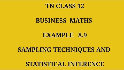 TN 12 business maths chapter 8 example 8.9