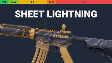 M4A4 Sheet Lightning - Skin Float And Wear Preview