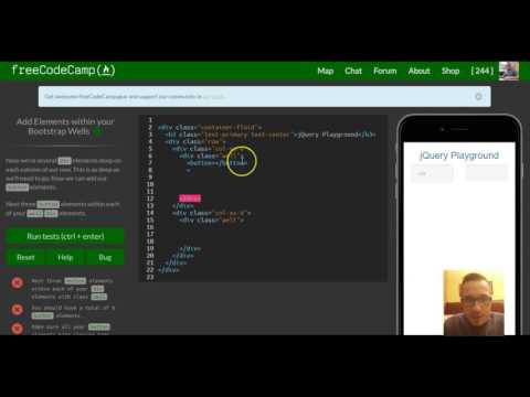 Add Elements within your Bootstrap Wells, freeCodeCamp Bootstrap Review, lesson 24