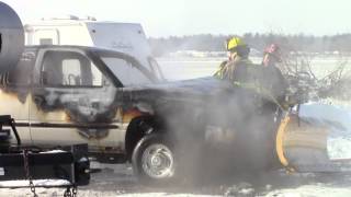Truck fire on Jackson Township 45