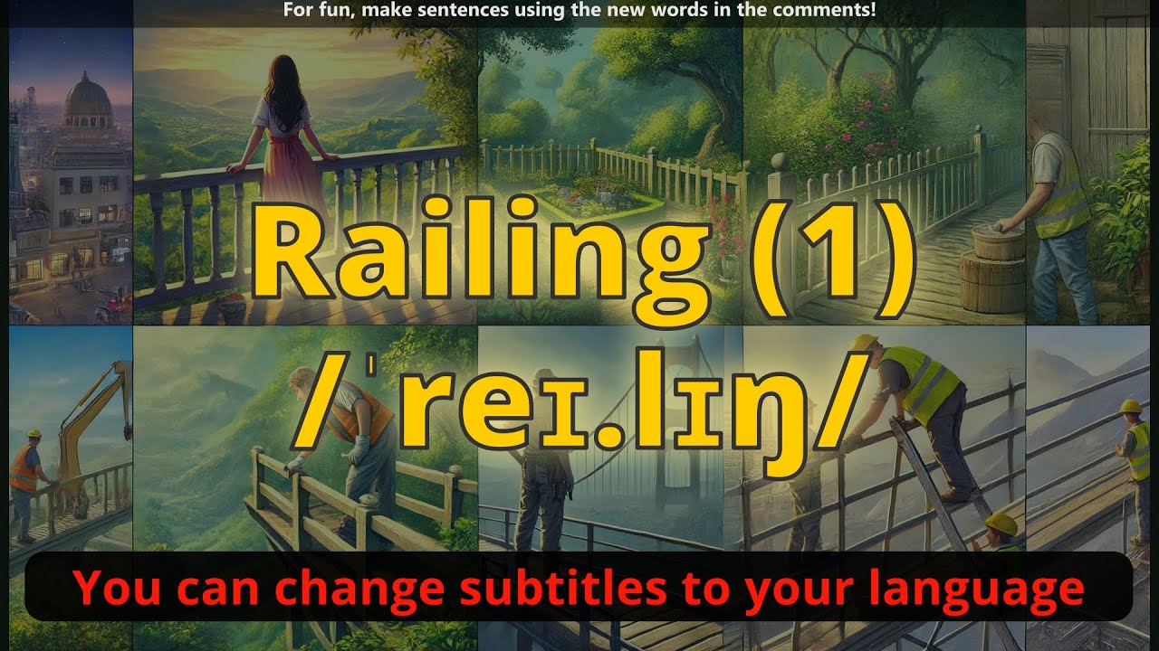 Railing meaning (1) with 5 examples - YouTube