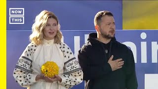 Zelenskyy Present as Ukrainian Flag Is Raised in Vilnius During NATO Summit