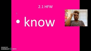 2nd Grade 2.1 HFW