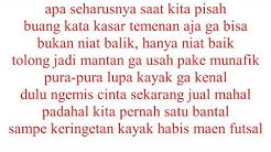 Ecko Show-Mantan Sombong Lirik - Durasi: 3:33. Ecko Show-Mantan Sombong Lirik - Durasi: 3:33.