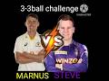 MARNUS LABUSCHAGNE VS STEVE SMITH 3-3BALL CHALLENGE REAL CRICKET 24 #shorts