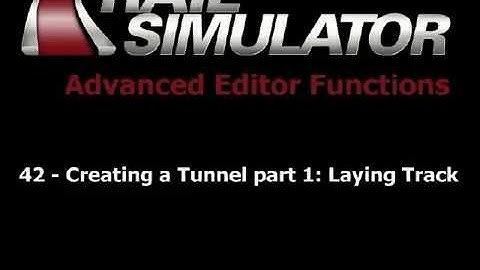 42 Creating a Tunnel part 1   Rail Simulator Tutorials on Blip