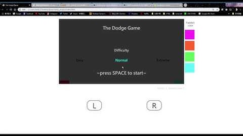 Javascript Web Game - The Dodge Game