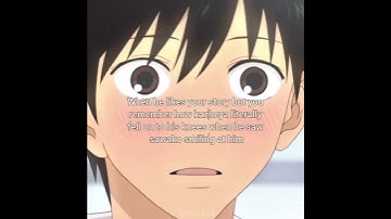he is green forest from all ahh!! 💓👀🌟#anime#kiminitodoke#frommetoyou#sawako#kazehaya#edit