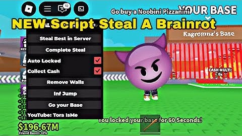 NEW Script For Steal A Brainrot With Auto Steal, Easy Cash And More (Mobile & PC)