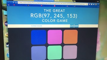 RGB Color Game using HTML,CSS and Javascript
